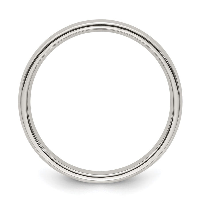 Buy Edward Mirell 3mm Polished Titanium Band - Size 7.5, Stylish Value Ring-2