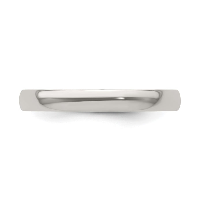 Buy Edward Mirell 3mm Polished Titanium Band - Size 7.5, Stylish Value Ring-4