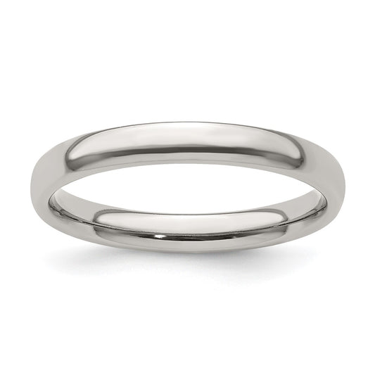 Buy Stylish Edward Mirell 3mm Polished Titanium Band - Size 8.5, Affordable Price