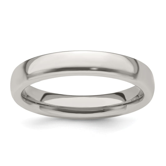 High-quality Edward Mirell 4mm Polished Titanium Band - Stylish Size 5.5