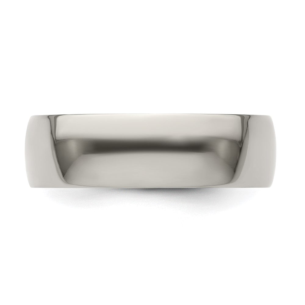 High-Quality Edward Mirell 7mm Titanium Half Round Band - Size 12.5, Stylish