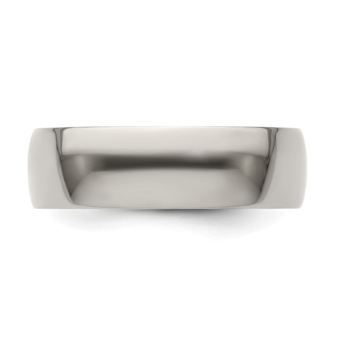 High-Quality Edward Mirell 7mm Titanium Half Round Band - Size 12.5, Stylish-4