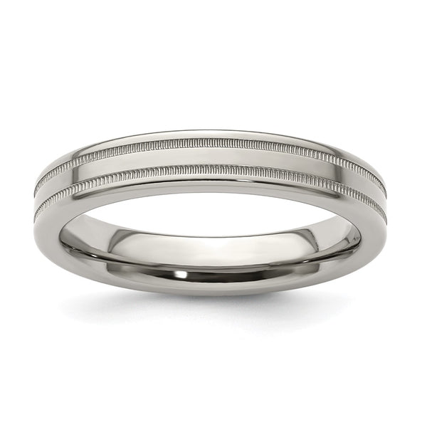 Edward Mirell 4mm Titanium Flat Band