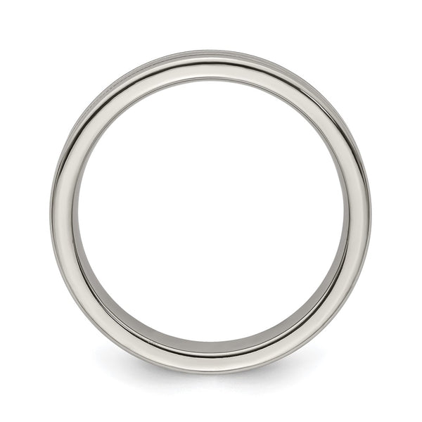 5mm Titanium Flat Band - Brushed Polished