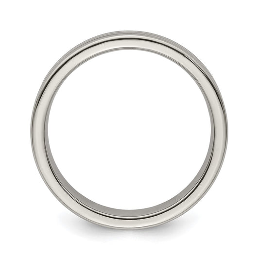 Buy Exclusive 5mm Titanium Flat Band, Size 8.5, Stylish Brushed Finish
