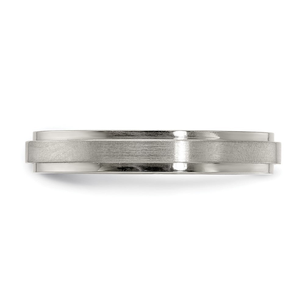 Buy Edward Mirell 4mm Titanium Band - Stylish Brushed & Polished Finish, Size 11