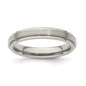 Buy Edward Mirell 4mm Titanium Band - Stylish Brushed & Polished Finish, Size 11-7