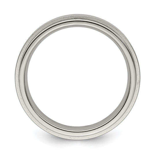 Buy Edward Mirell 5mm Titanium Band - Stylish Brushed & Polished Finish, Size 9