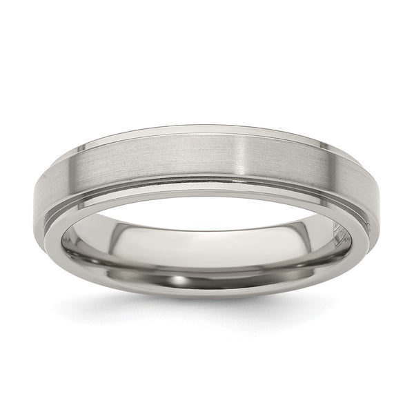 Edward Mirell 5mm Titanium Band - Brushed Polished