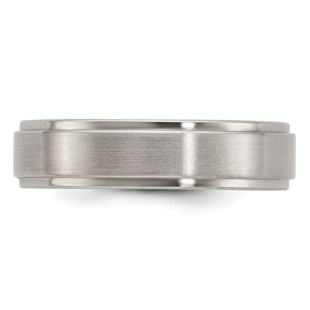 Buy Stylish Edward Mirell 6mm Titanium Flat Band, Size 6.5 - Affordable Luxury!