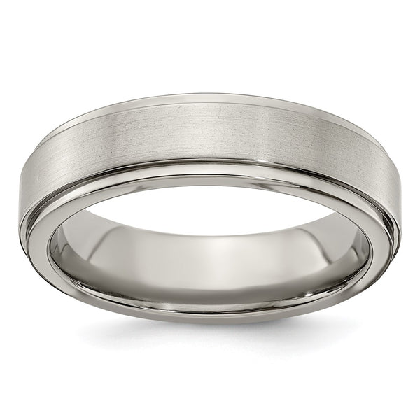 Edward Mirell 6mm Titanium Band - Brushed Polished