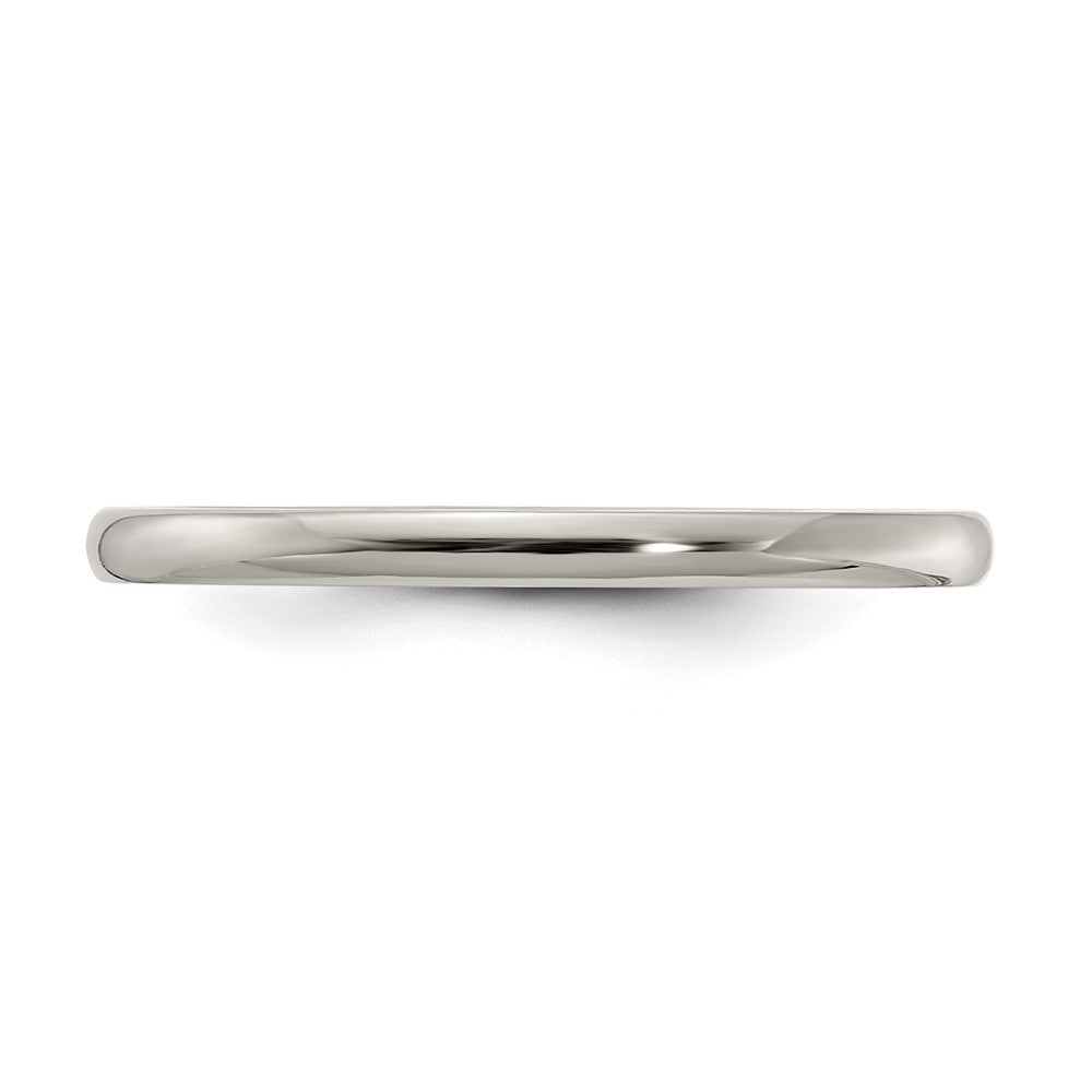 Buy Edward Mirell 2mm Polished Titanium Domed Band - Size 7.5, Stylish Value