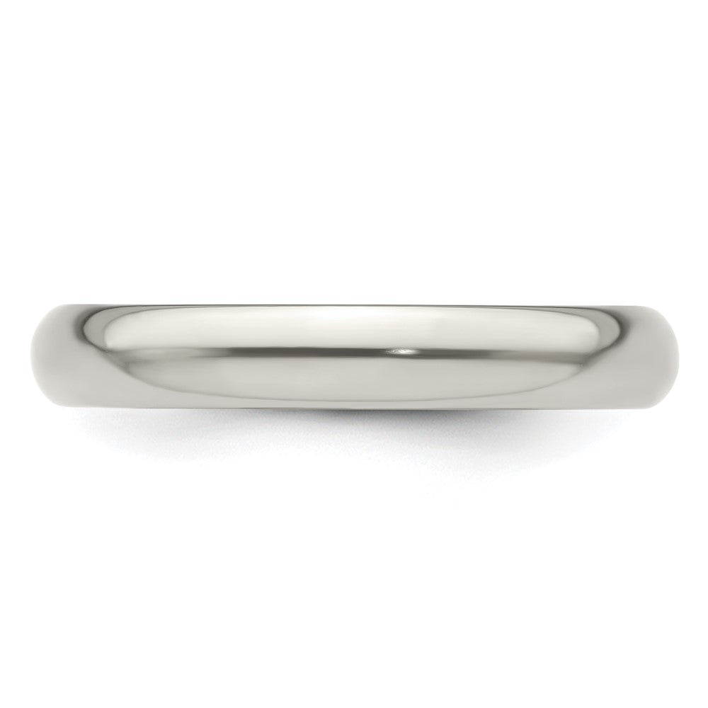 High-Quality Edward Mirell 4mm Polished Titanium Domed Band - Size 11.5, Stylish Value