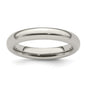 High-Quality 4mm Polished Titanium Domed Band - Size 10 | Stylish Value!-3