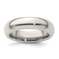 Buy Exclusive 5mm Polished Titanium Domed Band - Size 9.5 | Stylish Value-11