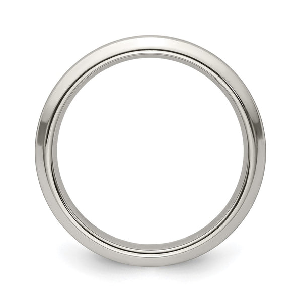 Edward Mirell 4mm Titanium Beveled Edge Band