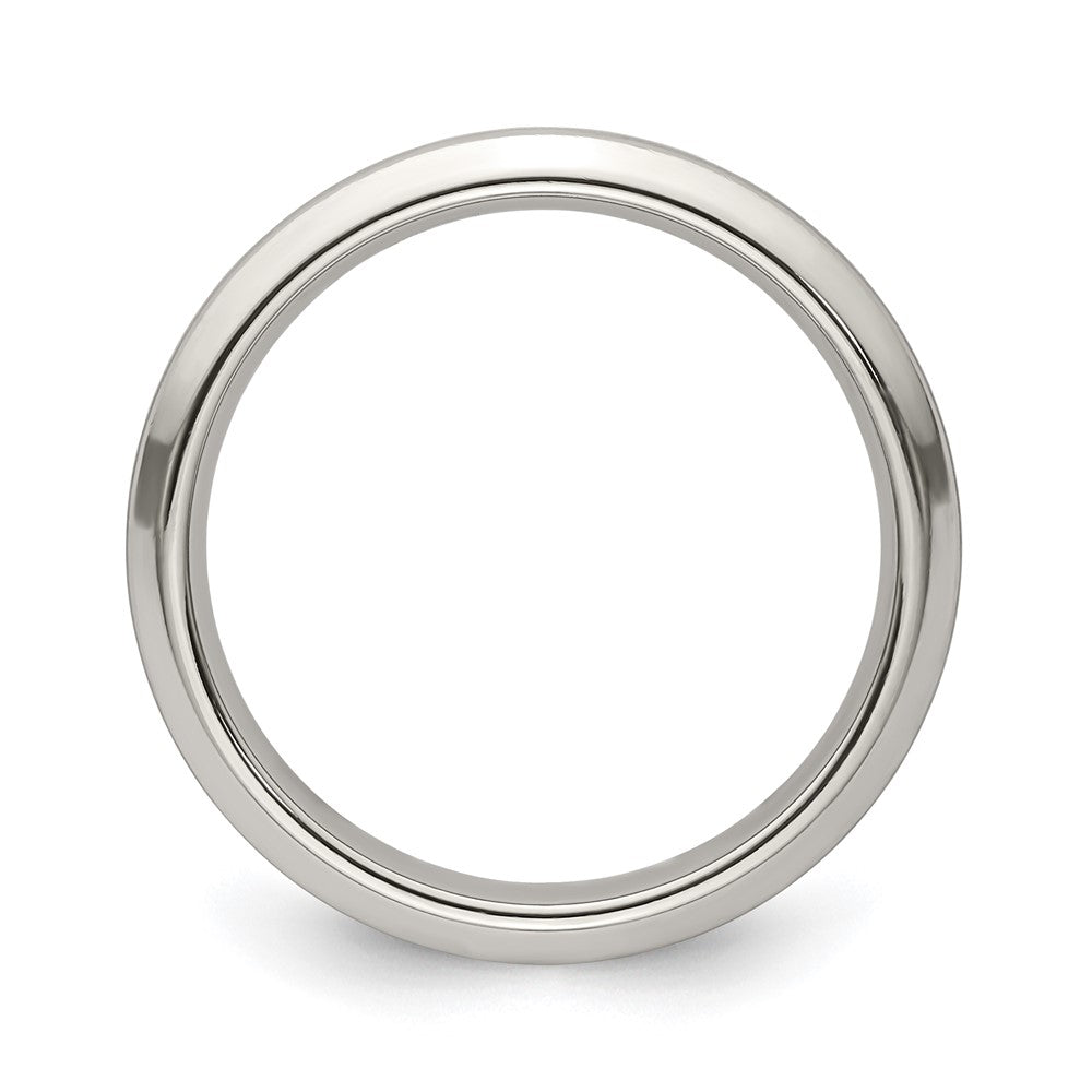 Buy Edward Mirell 4mm Titanium Band - Stylish Brushed & Polished Finish, Size 7