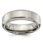Buy Exclusive 7mm Edward Mirell Titanium Band - Brushed & Polished Finish-2