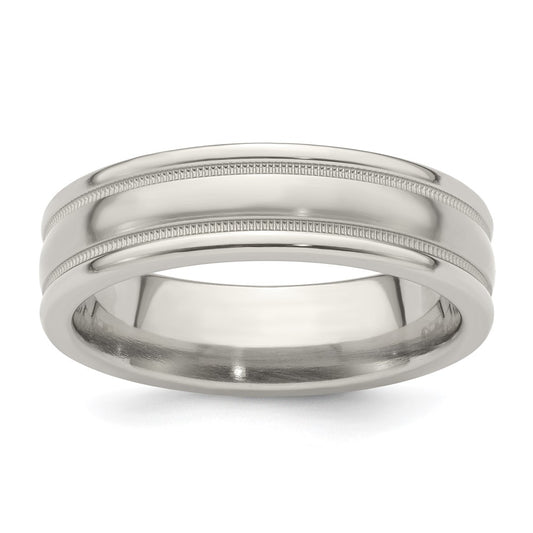 Buy Exclusive 6mm Titanium Tri-Dome Band - Stylish Brushed Finish, Size 8