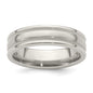 Buy Exclusive 6mm Titanium Tri-Dome Band, Size 7 with Luxury Finish & Milgrain-2