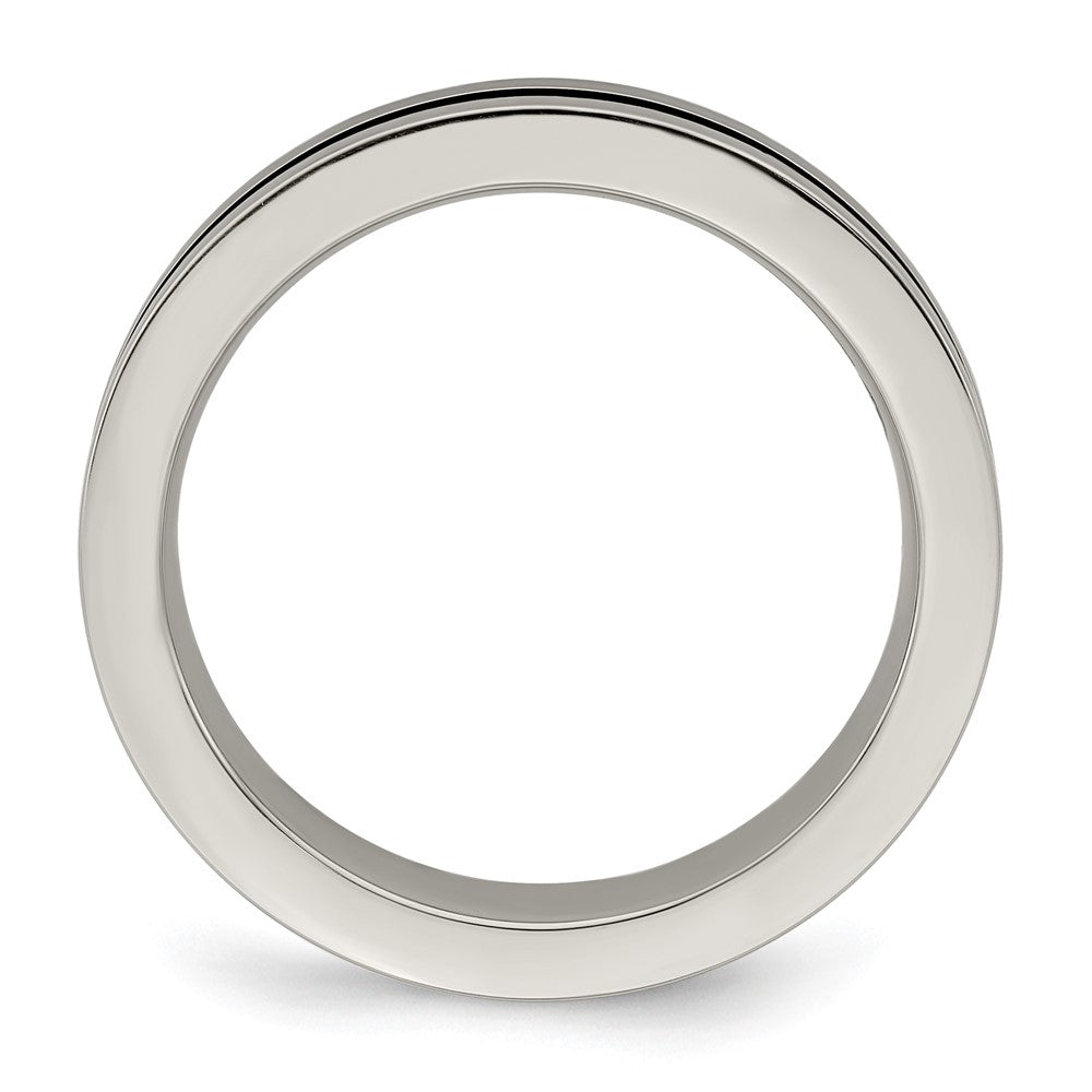 Buy Stylish 4mm Gray Titanium Rainbow Anodized Flat Band - Luxury & Quality