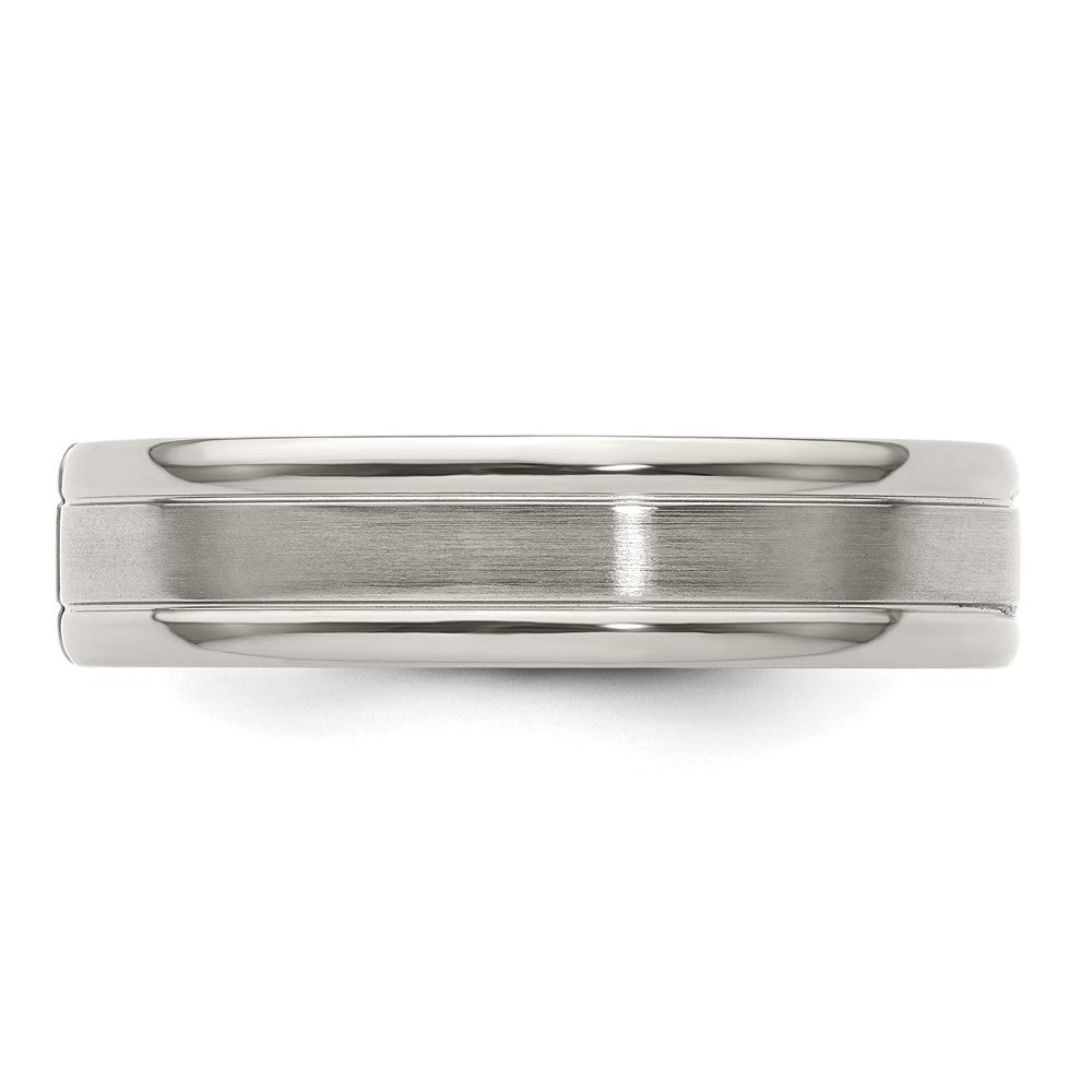 High-quality Edward Mirell 6mm Titanium Band with 1/10 Carat Diamond - Stylish Design