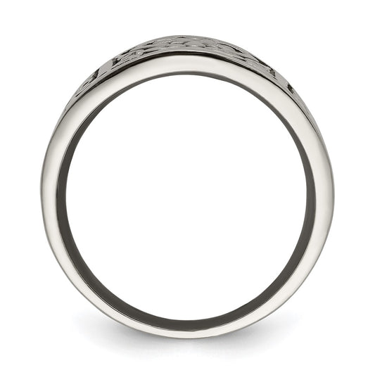 Exclusive 14mm Titanium Flat Band - Stylish Brushed & Polished Design