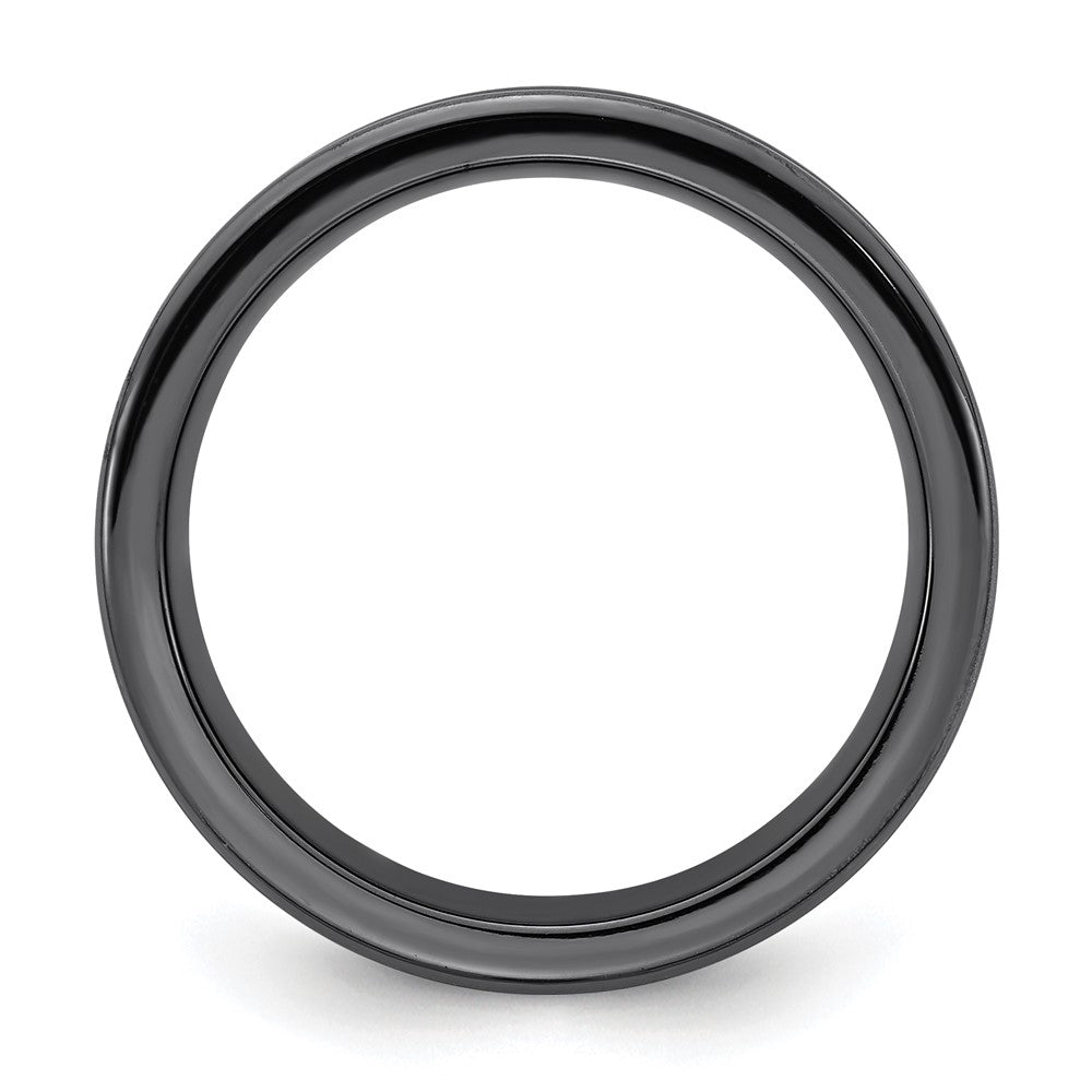 Exclusive 8mm Black Titanium Teal Anodized Band | Stylish Laser Pattern Design
