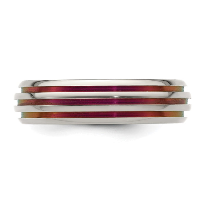 High-Quality Edward Mirell 6mm Titanium Pink Anodized Band | Stylish Value Ring-4
