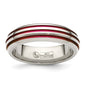 High-Quality 6mm Titanium Pink Anodized Triple Groove Band - Stylish Value Ring-9