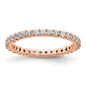 Buy Exclusive 14K Rose Gold 1/2 Carat Diamond Eternity Band - Stylish Size 4-1