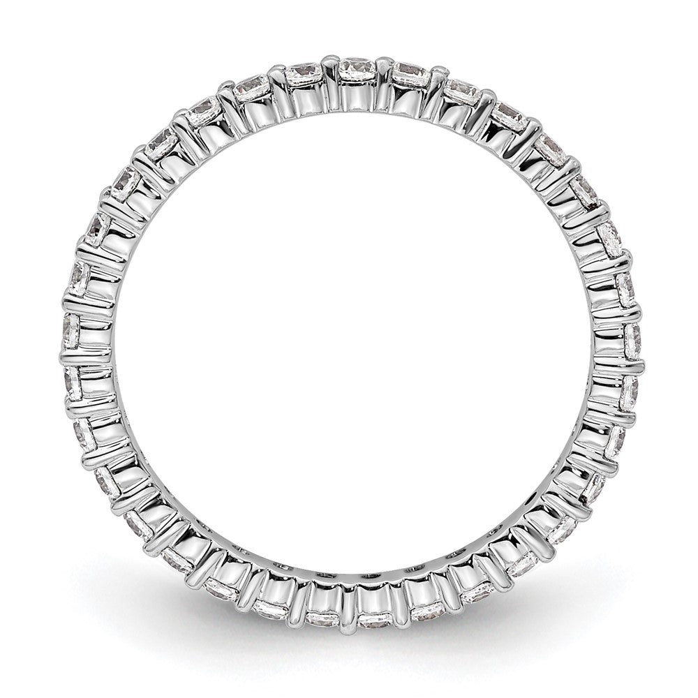 High-Quality 14K White Gold 1/2 Carat Diamond Eternity Band - Stylish Size 4.5