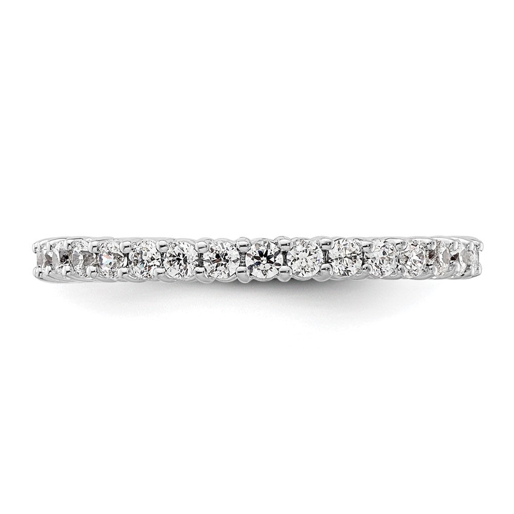 High-Quality 14K White Gold 1/2 Carat Diamond Eternity Band - Stylish Size 4.5