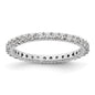 Buy Stylish 14K White Gold 1/2 Carat Diamond Eternity Band - Size 4 Value!-17