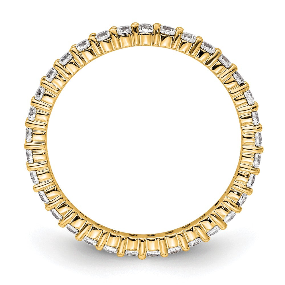 High-Quality 14K Gold 1/2 Carat Diamond Eternity Band - Stylish Size 4