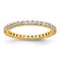 High-Quality 14K Gold 1/2 Carat Diamond Eternity Band - Stylish Size 4-13