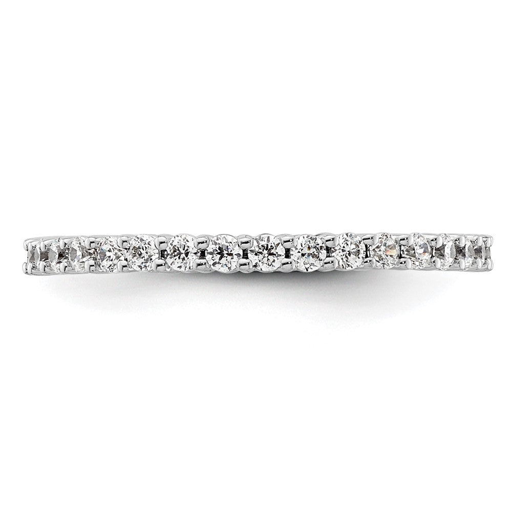 Buy Stylish 14K White Gold 1/2 Carat Diamond Eternity Band - Size 5 Value!