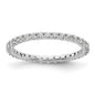 Buy Exclusive 14K White Gold 1/2 Carat Diamond Eternity Band - Stylish Size 5.5-9