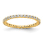 Buy Stylish 14K Polished 1/2 Carat Diamond Eternity Band - Size 5, Value!-3