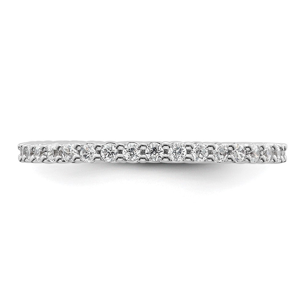 Buy Stylish 14K White Gold 1/2 Carat Diamond Eternity Band - Size 6.5