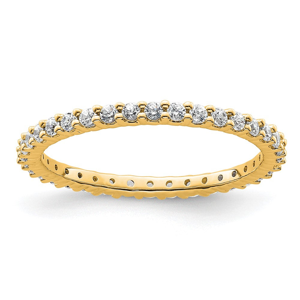Buy Stylish 14K Polished 1/2 Carat Diamond Eternity Band - Size 6.5