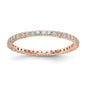 Buy Stylish 14K Rose Gold Diamond Eternity Band - 1/2 Carat, Size 7-4