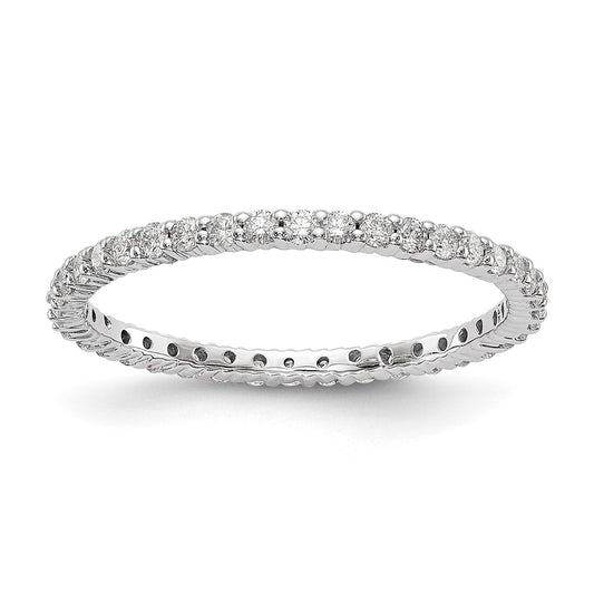 Shop Exclusive 14K White Gold 1/2 Carat Lab-Grown Diamond Eternity Band