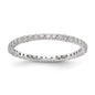 Buy Stylish 14K White Gold 1/2 Carat Diamond Eternity Band - Size 7.5-18