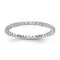 Shop Exclusive 14K White Gold Eternity Band - 1/2 Carat Lab-Grown Diamond, Stylish Design-15