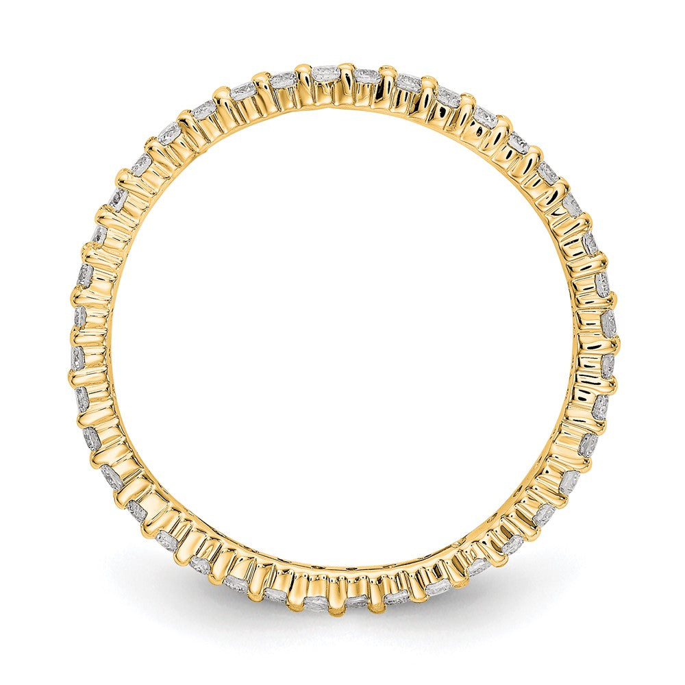 Buy Exclusive 14K Gold Polished 1/2 Carat Diamond Eternity Band - Stylish Size 7.5