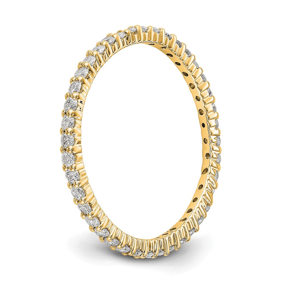 Buy Exclusive 14K Gold Polished 1/2 Carat Diamond Eternity Band - Stylish Size 7.5