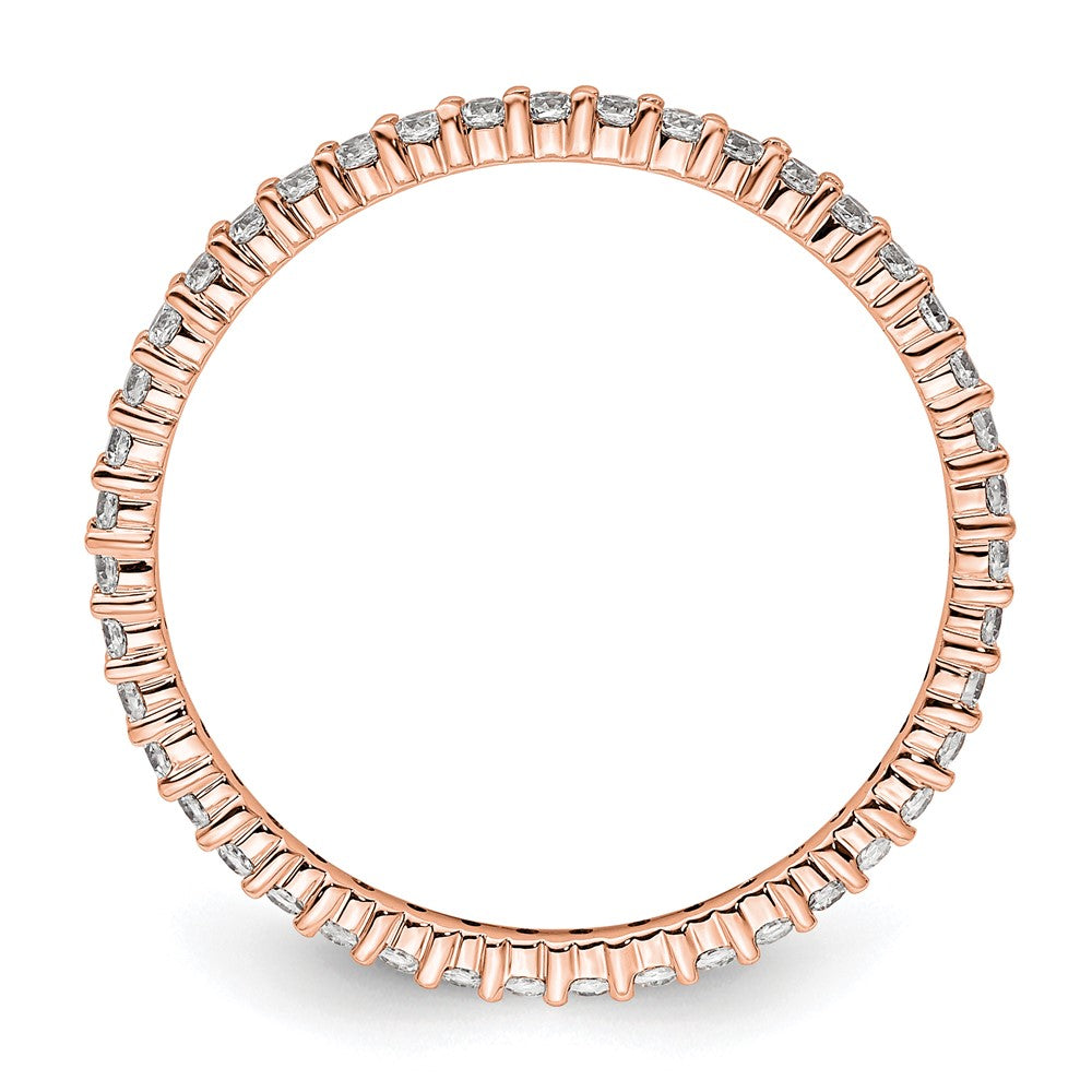 Buy 14K Rose Gold 1/2 Carat Diamond Eternity Band - Stylish Size 9 Jewelry