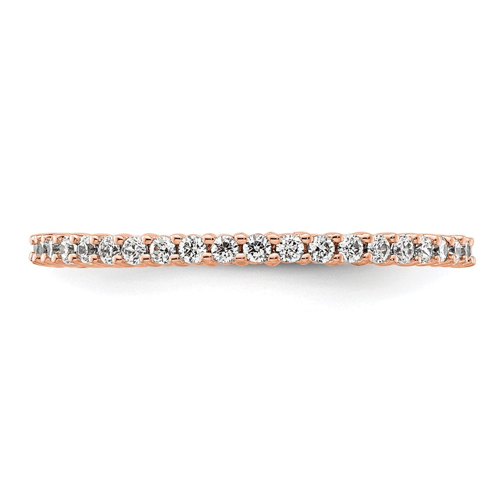 Buy 14K Rose Gold 1/2 Carat Diamond Eternity Band - Stylish Size 9 Jewelry