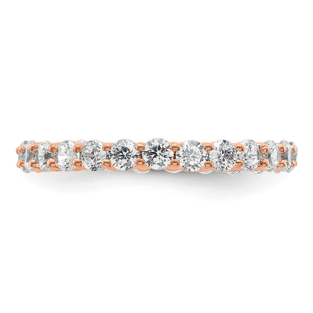 Buy Exclusive 14K Rose Gold 1 Carat Diamond Eternity Band - Size 4, Stylish Design